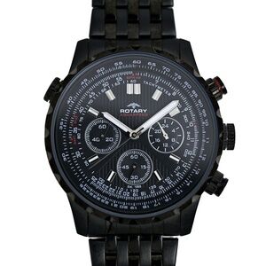 Rotary Aquaspeed Chronograph Black Dial Men's Wrist Watch 42mm Dolphin Standard